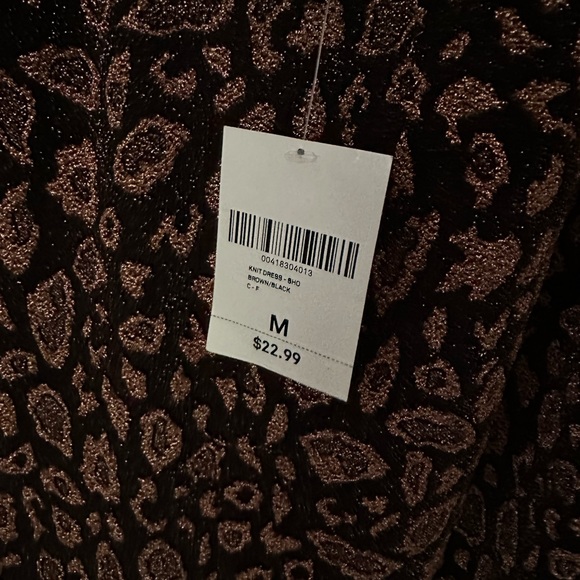 Sparkle Cheetah Print Mini Dress - Picture 3 of 3